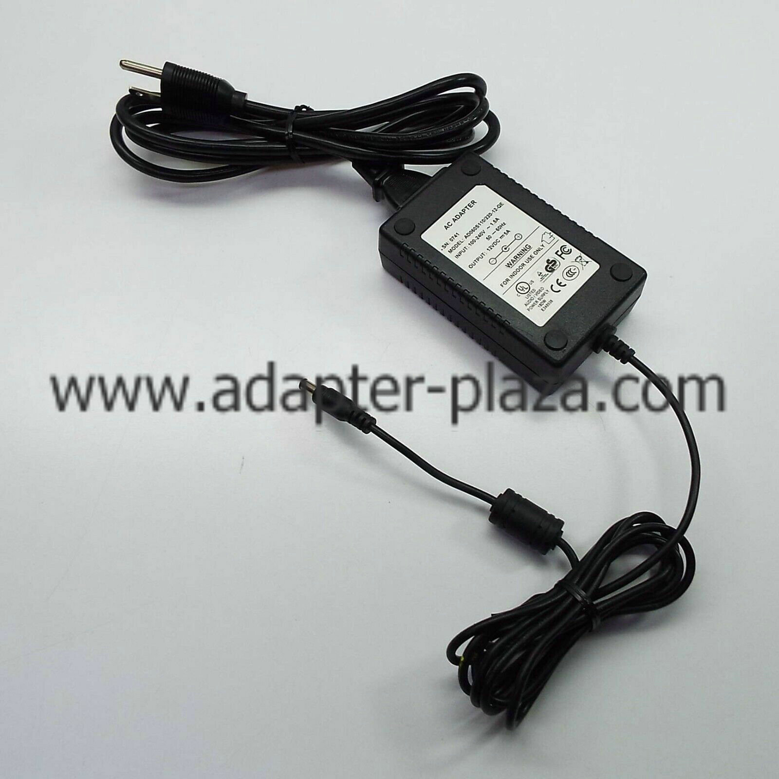 *Brand NEW* AD060S110/220-12-QE 12VDC 5A AC DC Adapter POWER SUPPLY
